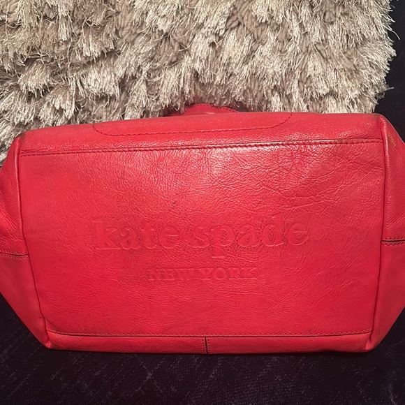 Kate Spade Red Leather Shoulder Bag - Picture 5 of 10